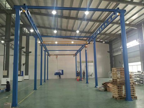 组合式刚性轨道工位起重机
